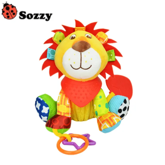 【JoyNa】sozzy安撫玩具 寶寶安撫玩偶(嬰兒床掛/車掛/牙膠玩具/抱偶)