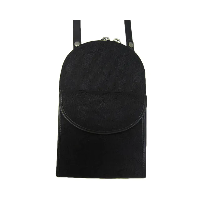 【SNOW.bagshop】雙11 真皮 斜側包皮夾包小容量(真皮包包 主袋可5.5吋手機100%牛皮+防水緹花布