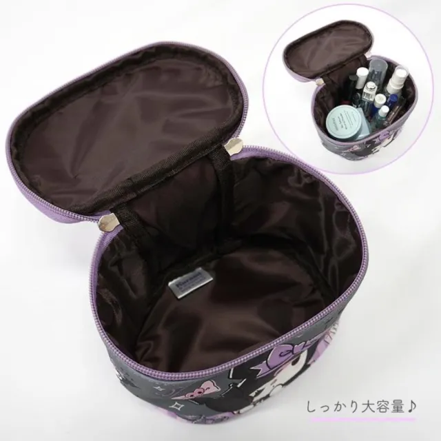 【小禮堂】Sanrio 三麗鷗 皮質手提化妝箱 S - 角色動作款 Kitty 美樂蒂 酷洛米(平輸品)