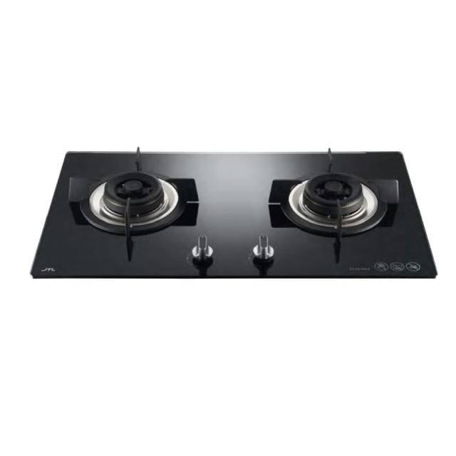 【喜特麗】雙口玻璃檯面爐瓦斯爐NG1/LPG(JT-GC205A基本安裝)