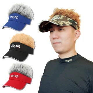 【MEGA GOLF】日本設計 刷毛保暖假髮帽 高爾夫帽 潮流造型帽(交換禮物 搞怪帽 造型帽 假髮)