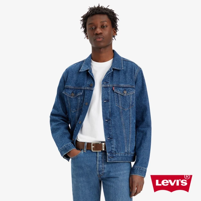 LEVISLEVIS 男款 TYPE 3經典修身牛仔外套 / 提花壓印 / 藍 人氣新品 72334-0408