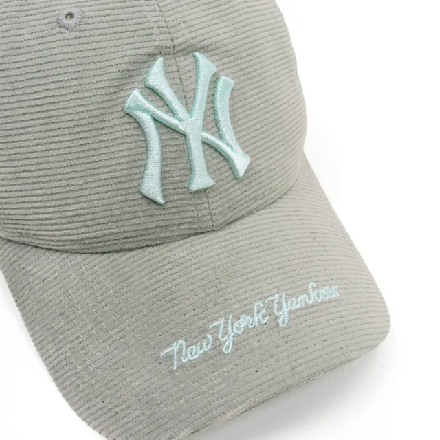 NEW ERA】棒球帽MLB 綠920帽型NY 紐約洋基燈芯絨刺繡帽子老帽 