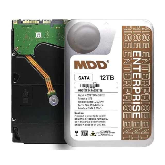 MDD MDD最大數據 12TB /7200轉/256MB/3.5吋/4Y MDD12TSATA25672E(企業級硬碟)