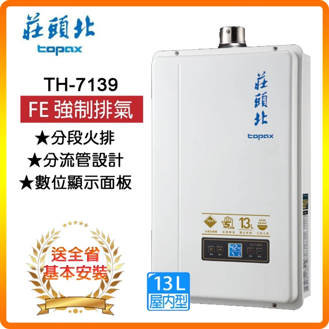 莊頭北 數位恆溫熱水器16L(TH-7168FE LPG/F