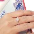 【DOLLY】0.50克拉 18K金求婚戒完美車工鑽石戒指(008)