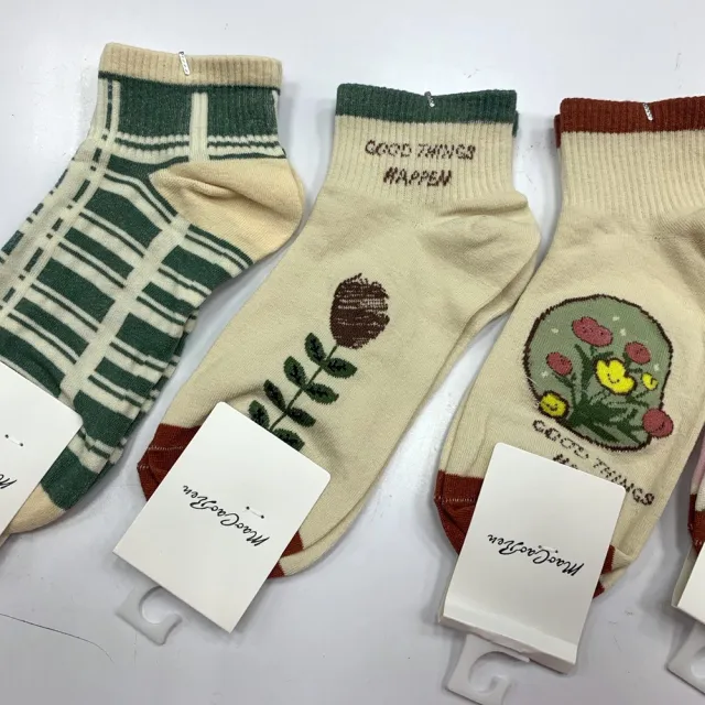 【Socks Form 襪子瘋】5雙組-100%純棉日系短襪(踝襪/棉襪/船型襪/女襪)