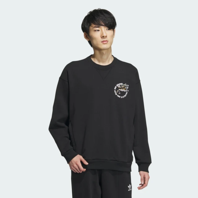 adidas 愛迪達 上衣 男款 長袖上衣 運動 大學T CNY 龍年 亞規 FT CREWNECK OR 黑 IX4236