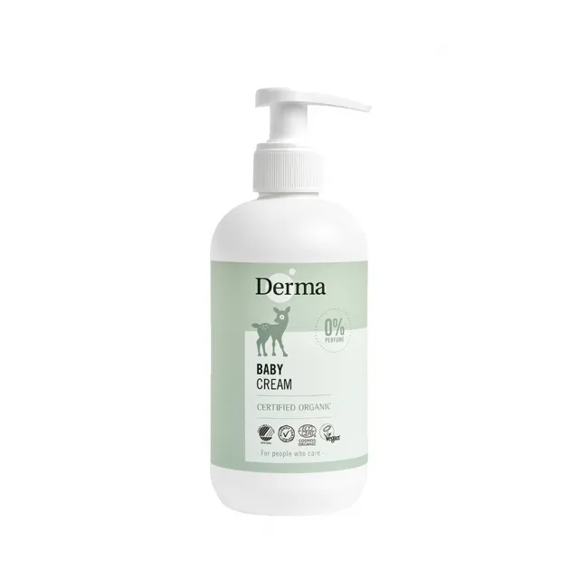 【Derma】寶寶有機滋潤護膚霜家庭號250ml(北歐白天鵝 歐盟有機認證 不做動物實驗)