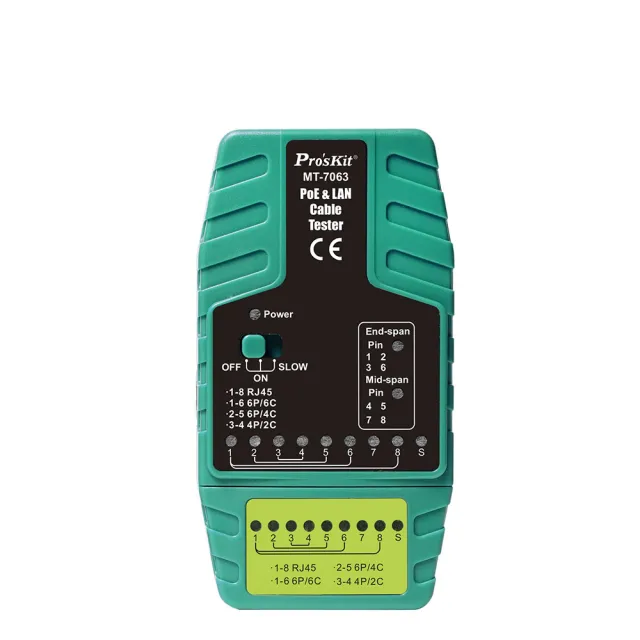 【ProsKit寶工】POE及網路測試器(MT-7063)