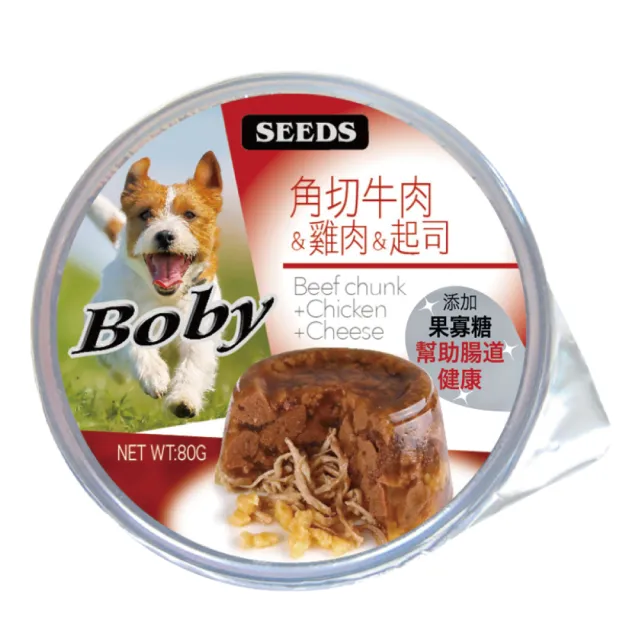 【Seeds 聖萊西】Boby特級機能愛犬餐罐系列80g*24罐(惜時/狗罐/副食/成犬 機能添加)