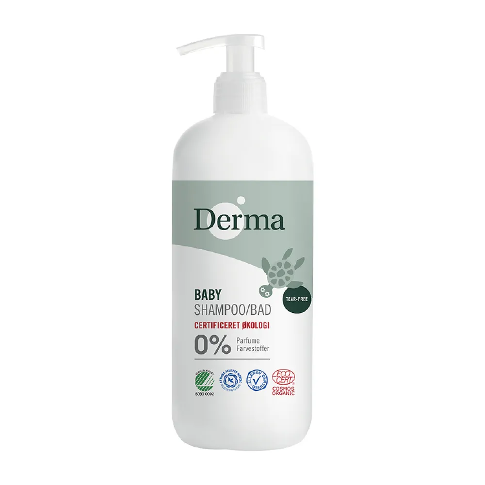 【Derma】寶寶有機洗髮沐浴露家庭號500ml(洗髮精)