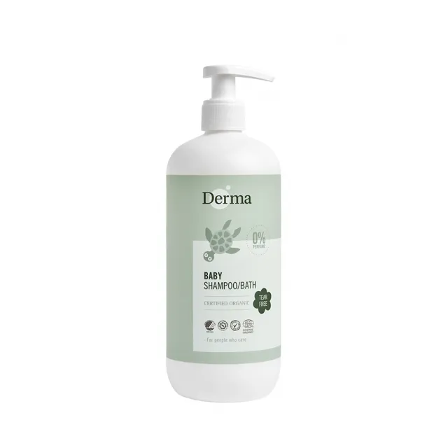 【Derma】寶寶有機洗髮沐浴露家庭號500ml(洗髮精)