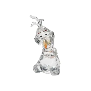 【Enesco】精品家飾 Disney 冰雪奇緣 雪寶透明居家擺飾(Jim Shore愛木小灣)