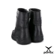 【帕瑪斯安全鞋】長筒皮革拉鍊型氣墊安全鞋(P01001H黑 /男尺寸)