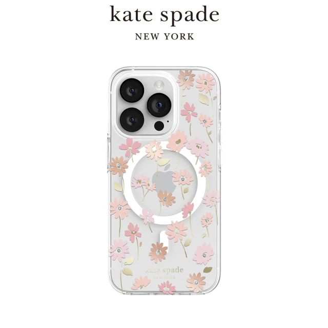 KATE SPADE iPhone 15系列 MagSafe 精品手機殼 初春花語(磁吸)