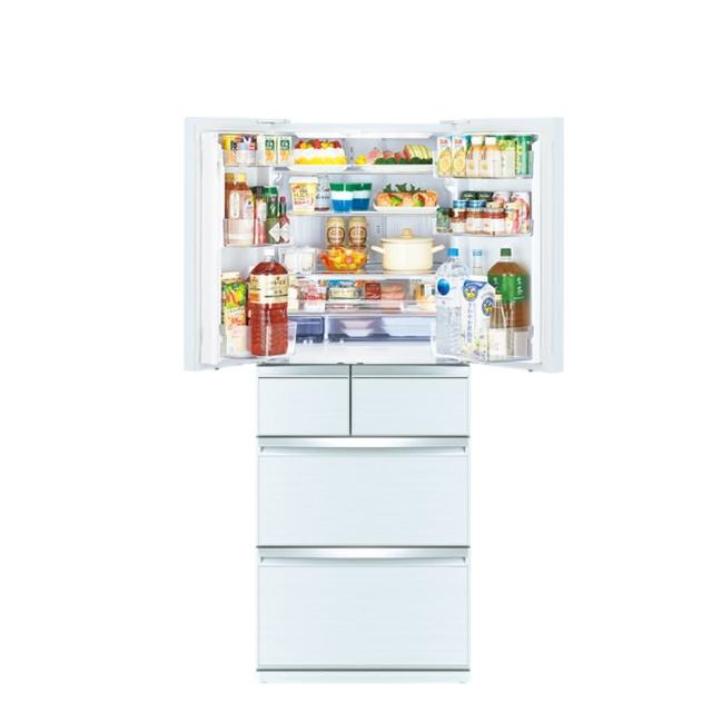 【MITSUBISHI 三菱電機】472L日製玻璃鏡面變頻六門冰箱(MR-WX47LF-W-C 水晶白)