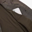 【ILEY 伊蕾】復古格紋西裝外套(深咖色；M-XL；1233014701)
