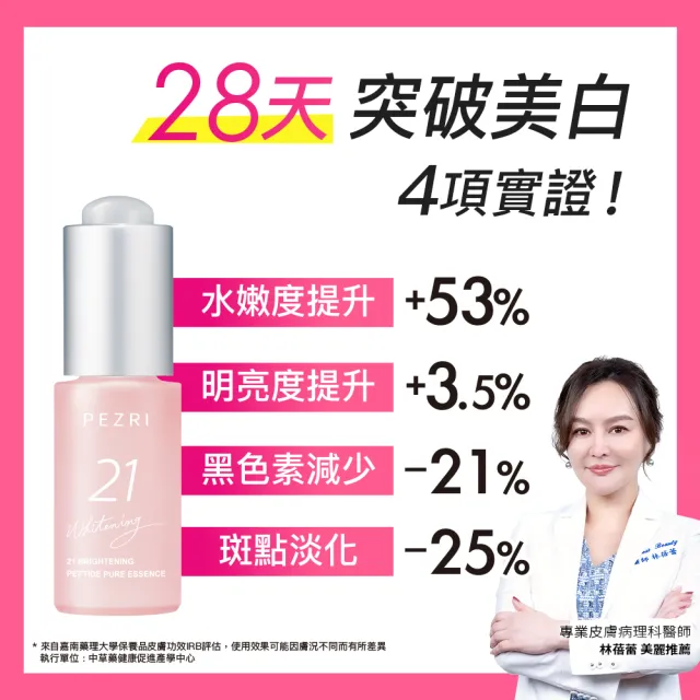 【PEZRI 派翠】買1送1▲21胜太美白精華乳50ml(女人我最大推薦)