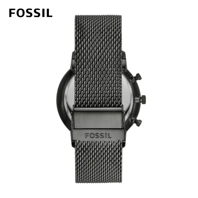 【FOSSIL】Neutra Chrono 新雅仕三眼計時指針手錶 槍灰不鏽鋼鍊帶 44mm FS5699()