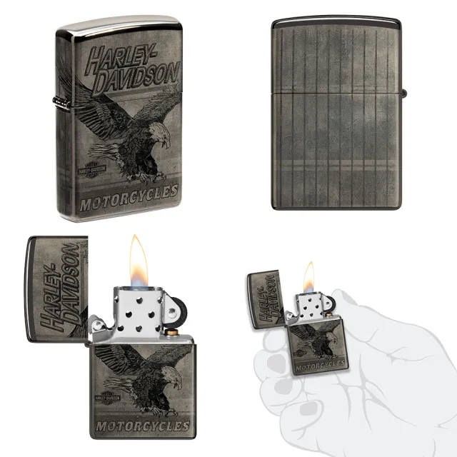 【Zippo】Harley-Davidson翱翔飛鷹防風打火機(美國防風打火機)