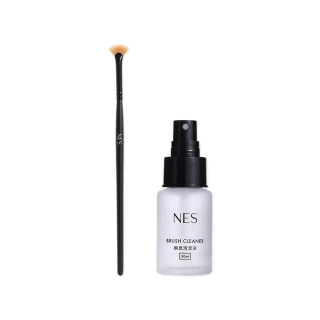 【恩藝偲 NES cosmetics】睫毛膏刷+30ml刷具清潔液(日本製刷具)