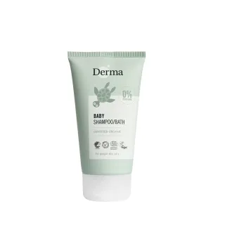 【Derma 丹麥德瑪】寶寶有機水嫩洗髮沐浴露 150ml(寶寶沐浴、嬰兒沐浴)