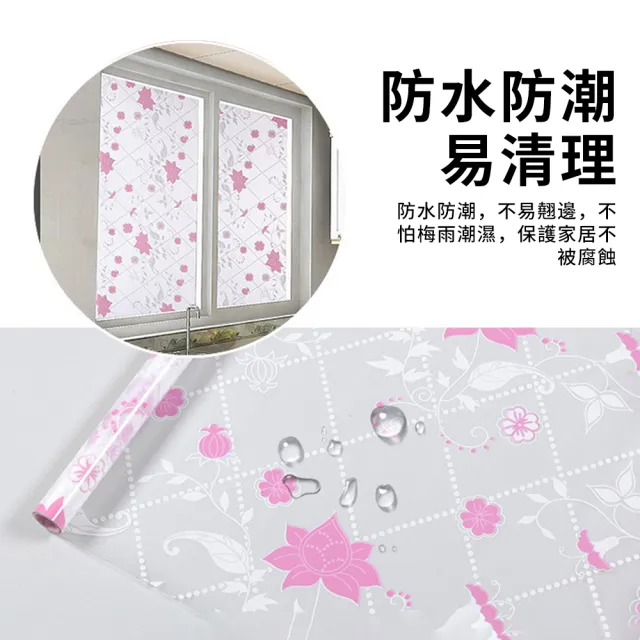 【QLZHS】玻璃貼紙 自黏式窗戶玻璃貼 浴室玻璃窗戶貼紙 遮光防偷窺玻璃貼 霧面玻璃貼(60X200cm)