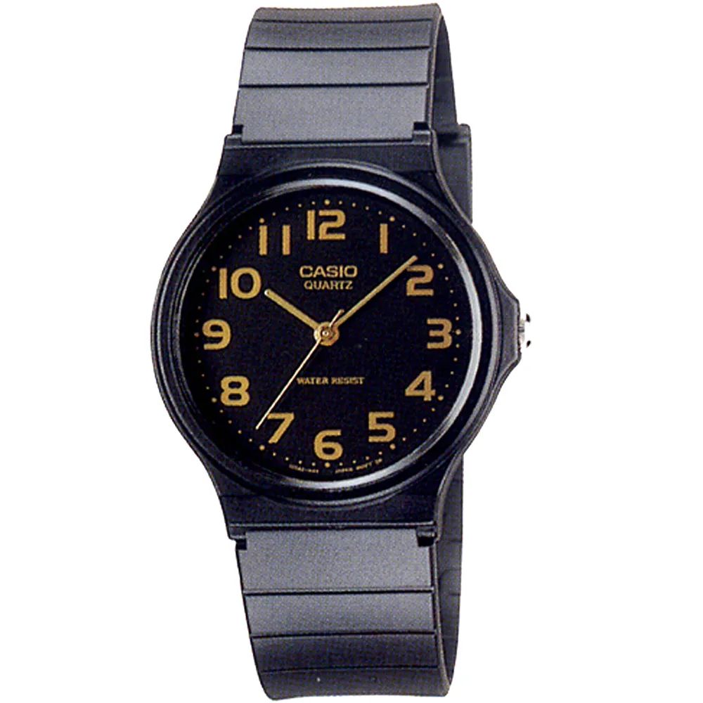 【CASIO 卡西歐】極簡時尚指針石英錶(MQ-24-1B2LDF)