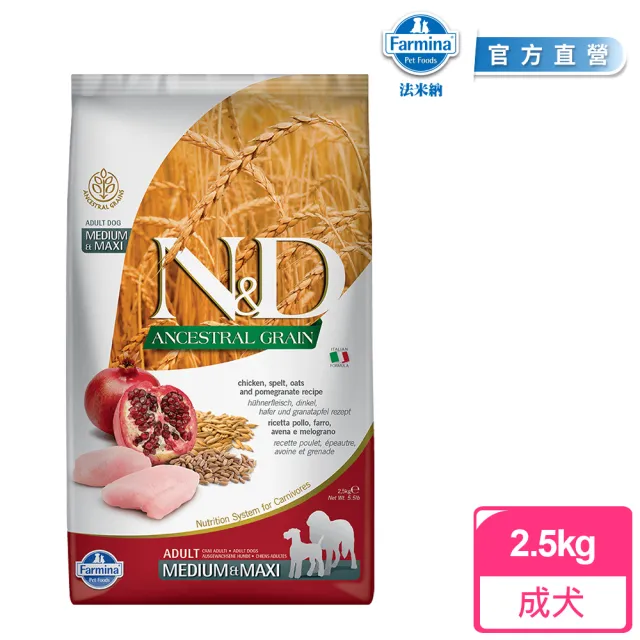 【Farmina 法米納】LD 2.5kg｜ND天然低穀犬糧 2.5公斤 母犬 低GI狗飼料