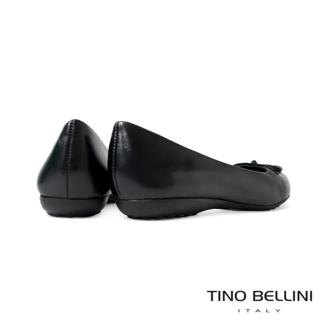 【TINO BELLINI 貝里尼】巴西進口經典蝴蝶結芭蕾舞鞋FWBV035-1(黑色)