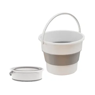 【NO SPOT】5L半軟質摺疊水桶(折疊水桶 儲水桶 露營水桶 洗車水桶 大水桶 伸縮水桶 取水桶 小水桶)