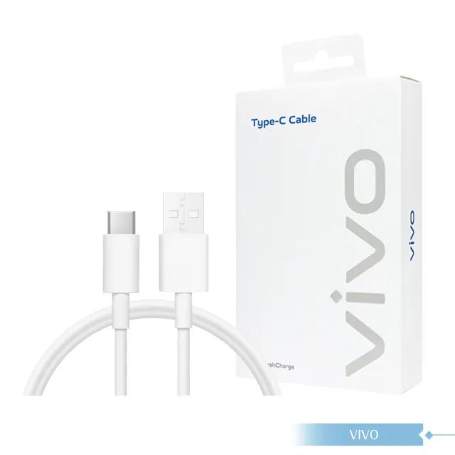 【vivo】6A 台灣正原廠盒裝 Type C to USB-A 閃充充電線1M_120W Max(20V/6A)