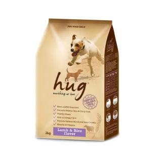 【Hug 哈格】犬糧 狗糧 - 羊肉 + 米風味 2kg*2包 〔符合美國AAFCO完整營養〕  狗飼料 飼料(A001C02-1)