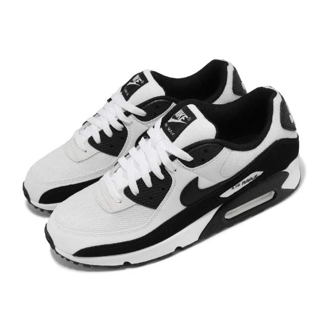 NIKE 耐吉NIKE 耐吉 休閒鞋 Air Max 90 Panda 男鞋 黑 白 熊貓 氣墊 皮革 拼接 經典 運動鞋(CN8490-101)