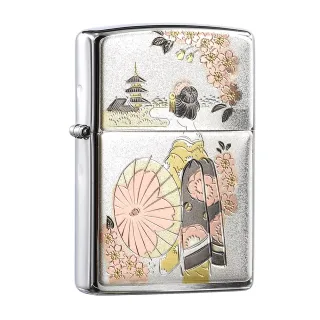 【Zippo官方直營】日本傳統風格-舞子背影防風打火機(美國防風打火機)