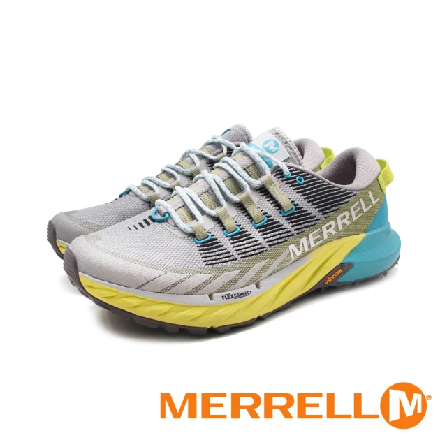 MERRELL 男 AGILITY PEAK 4戶外健身輕量型慢跑越野鞋 男鞋(灰綠)