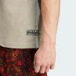 【adidas 愛迪達】Tee 男 短袖 上衣 T恤 亞洲版 運動 休閒 經典 三葉草 棉質 舒適 棕綠(IV9694)
