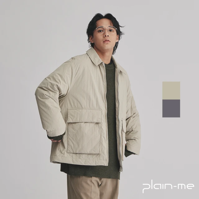 【plain-me】OOPLM 薄鋪棉立體口袋工裝外套 OPM1106-242(男款/女款 共1色 鋪棉外套 休閒外套)