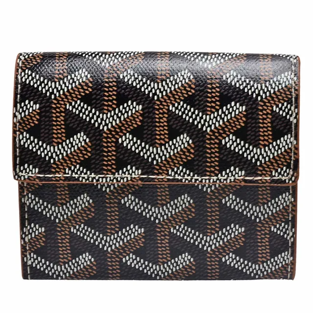 【GOYARD 高雅德】經典Monnaie Marigny手工帆布暗釦零錢包(棕色MARIGNPMLTY01CL03P-BRO)