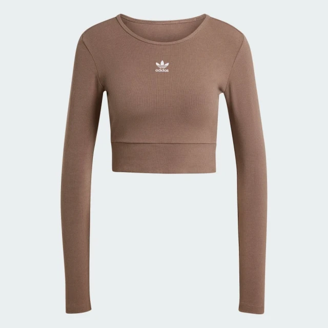 adidas 愛迪達 運動服 長袖上衣 女上衣 RIB LS TEE上衣 SWEATSHIRT(IR5942)