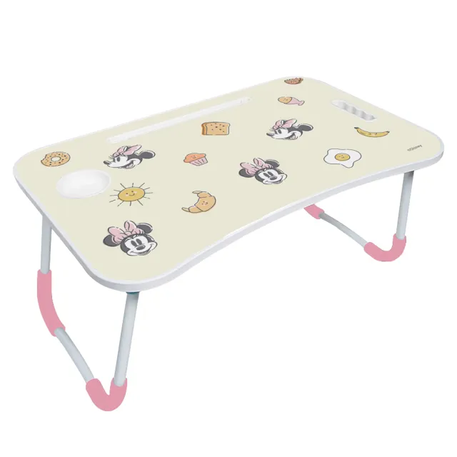 【收納王妃】Disney迪士尼 米奇米妮 折疊床上桌 萬用折疊桌 床上桌(60*40*28)