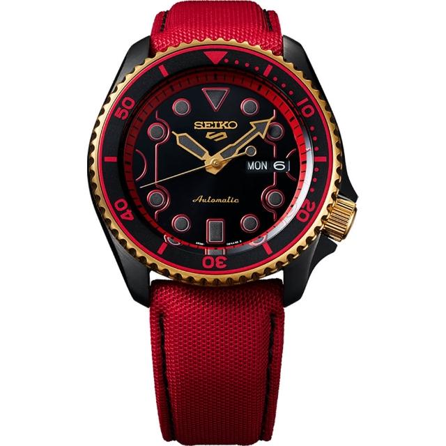 【SEIKO 精工】5 Sports x 快打旋風 KEN 聯名限量機械錶-42.5mm 618年中慶 推薦(SRPF20K1/4R36-08R0R)