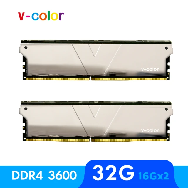 v-color 全何 SKYWALKER PLUS DDR4 3600 32GB kit 16GBx2(桌上型超頻記憶體)