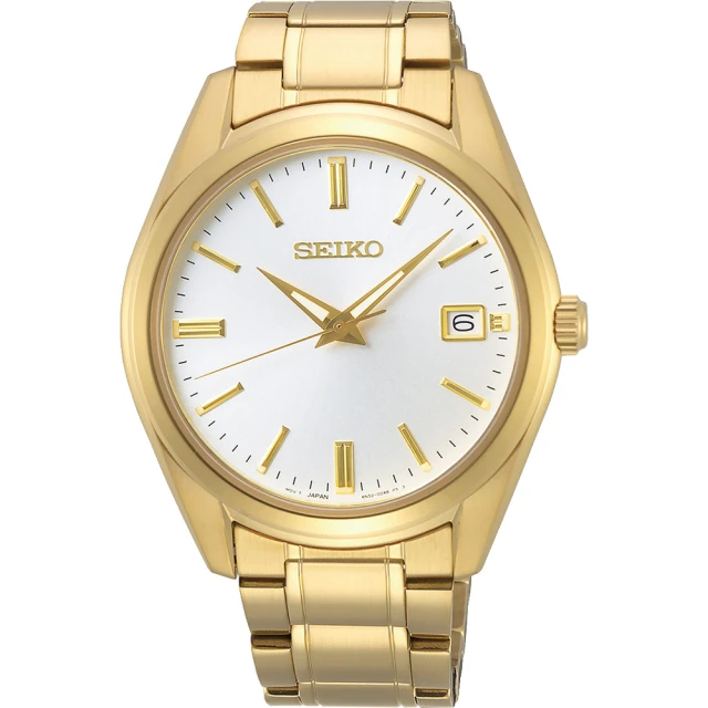 SEIKO 精工 CS 時尚石英手錶-金/39mm 好禮2選1 雙11 優惠(6N52-00A0K SUR314P1)