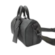 【Louis Vuitton 路易威登】M20900 經典Keepall系列Taurillon Monogram皮革手提斜背包(黑色)