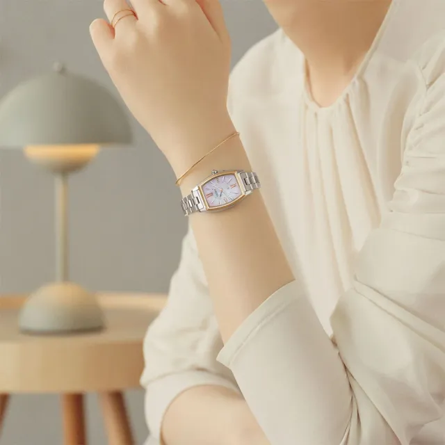 【SEIKO 精工】LUKIA 日本主打款 太陽能電波鈦金屬女錶 母親節 禮物 送禮(SSQW076J/1B32-0AX0K)