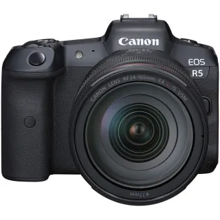 【Canon】EOS R5 KIT 附 RF 24-105mm F4 L IS USM(公司貨 全片幅無反微單眼相機 五軸防手震 翻轉螢幕  8K)