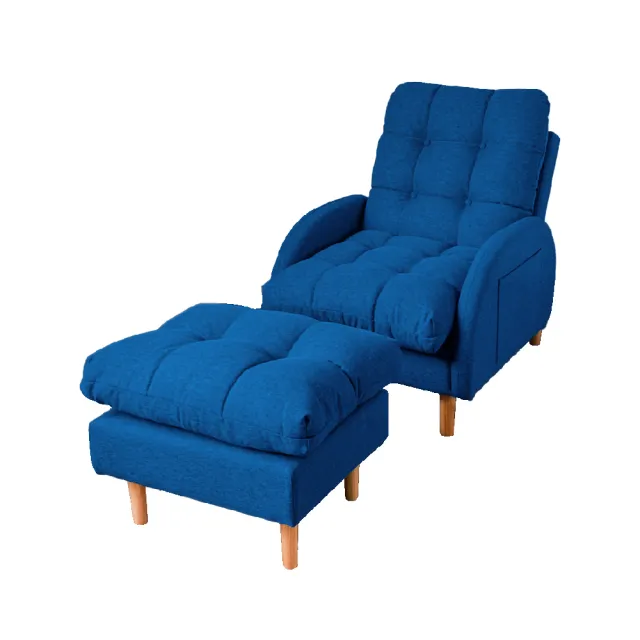【JUSTBUY】可躺式沙發椅凳組-SS0015布套可拆洗(一般地區免運)