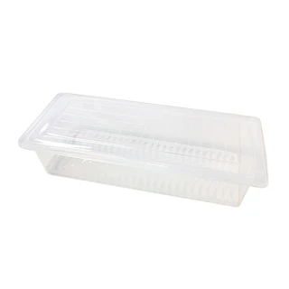 【COLOR ME】透明瀝水保鮮盒(保鮮盒 瀝水盒 收納盒 塑料盒 透明塑料盒 食材分裝 餐具收納盒 餐具盒)